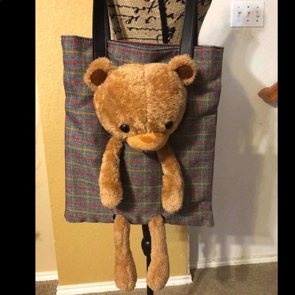 Teddy Bear Canvas Tote Bags - Picture 7 of 8